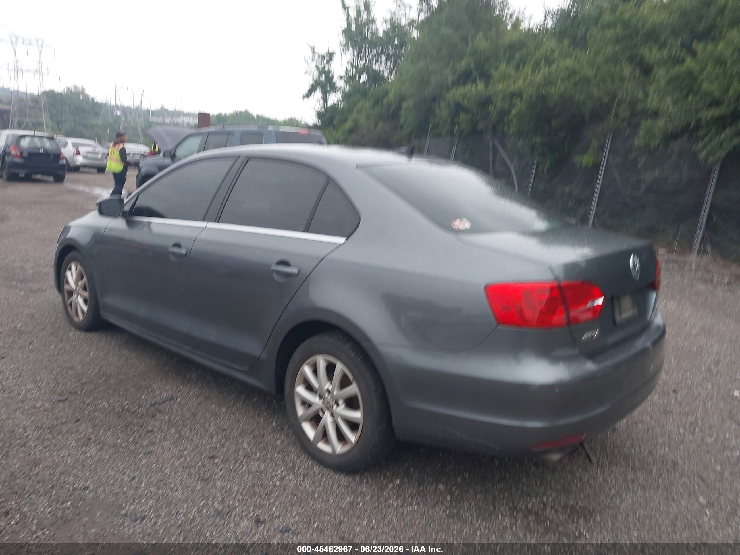 2014 Volkswagen Jetta 1.8t Se Gray vin: 3VWD17AJ4EM373414