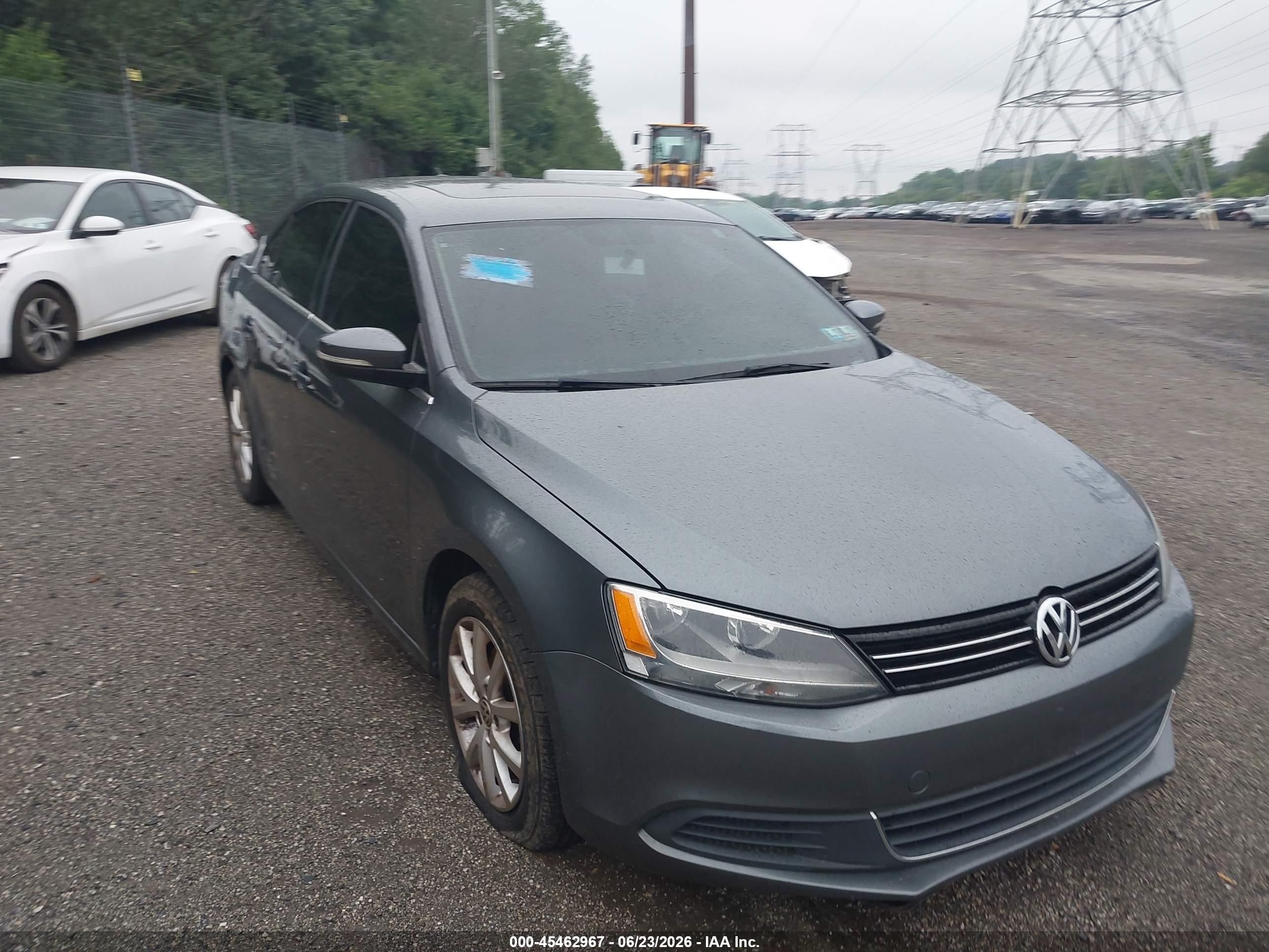 2014 Volkswagen Jetta 1.8t Se Gray vin: 3VWD17AJ4EM373414