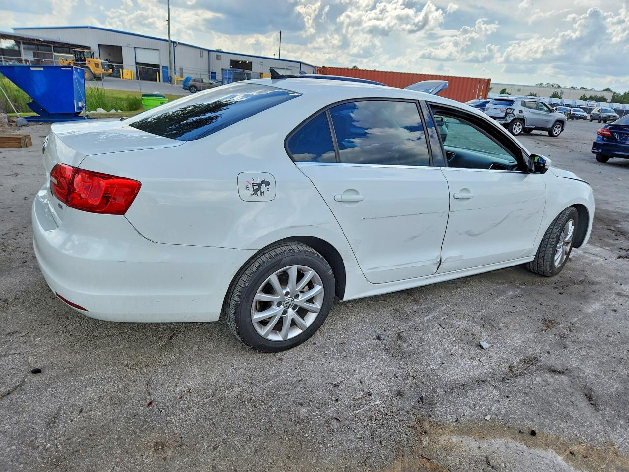 2014 Volkswagen Jetta Se Белый vin: 3VWD17AJ4EM403303