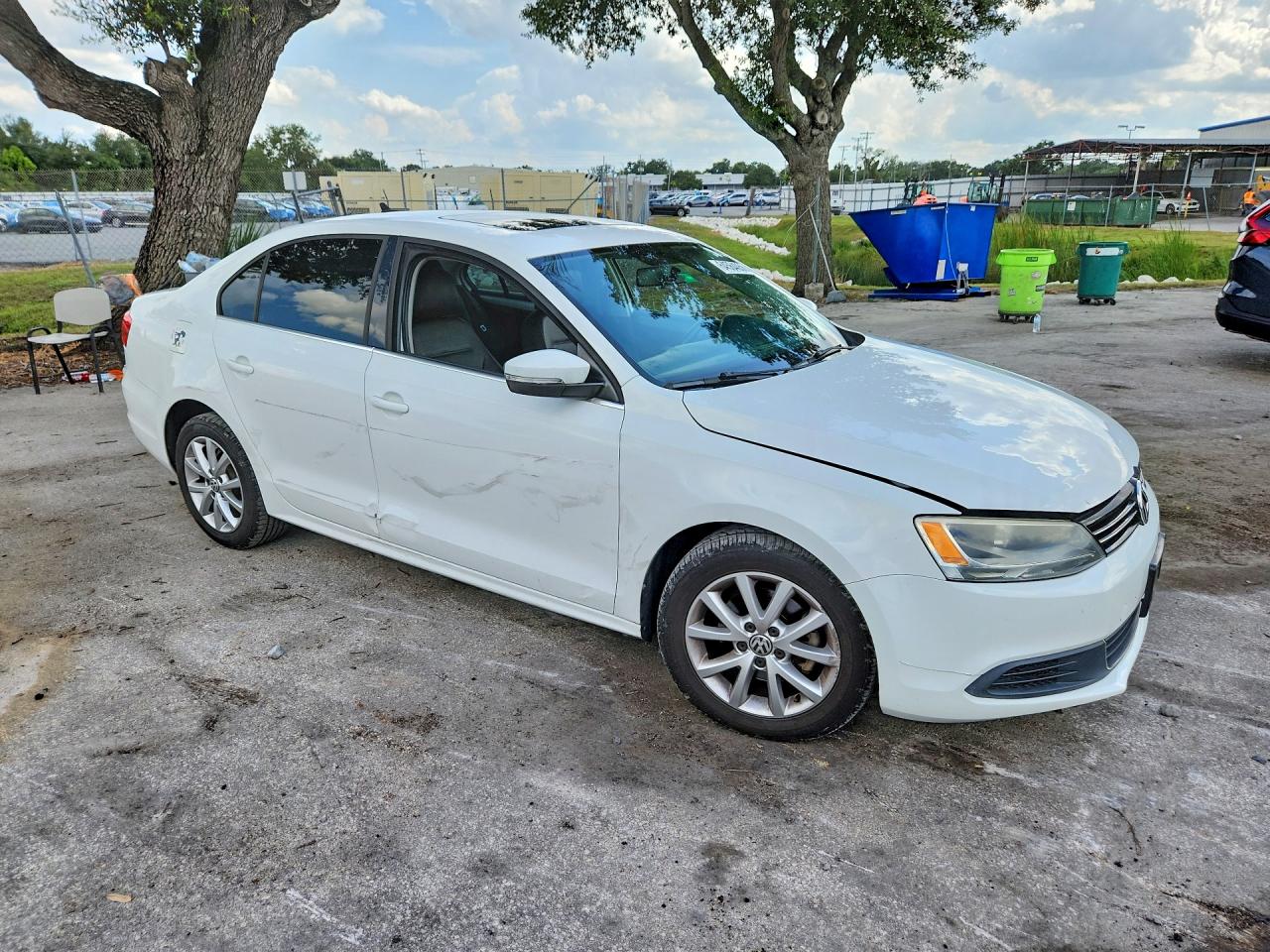2014 Volkswagen Jetta Se Белый vin: 3VWD17AJ4EM403303