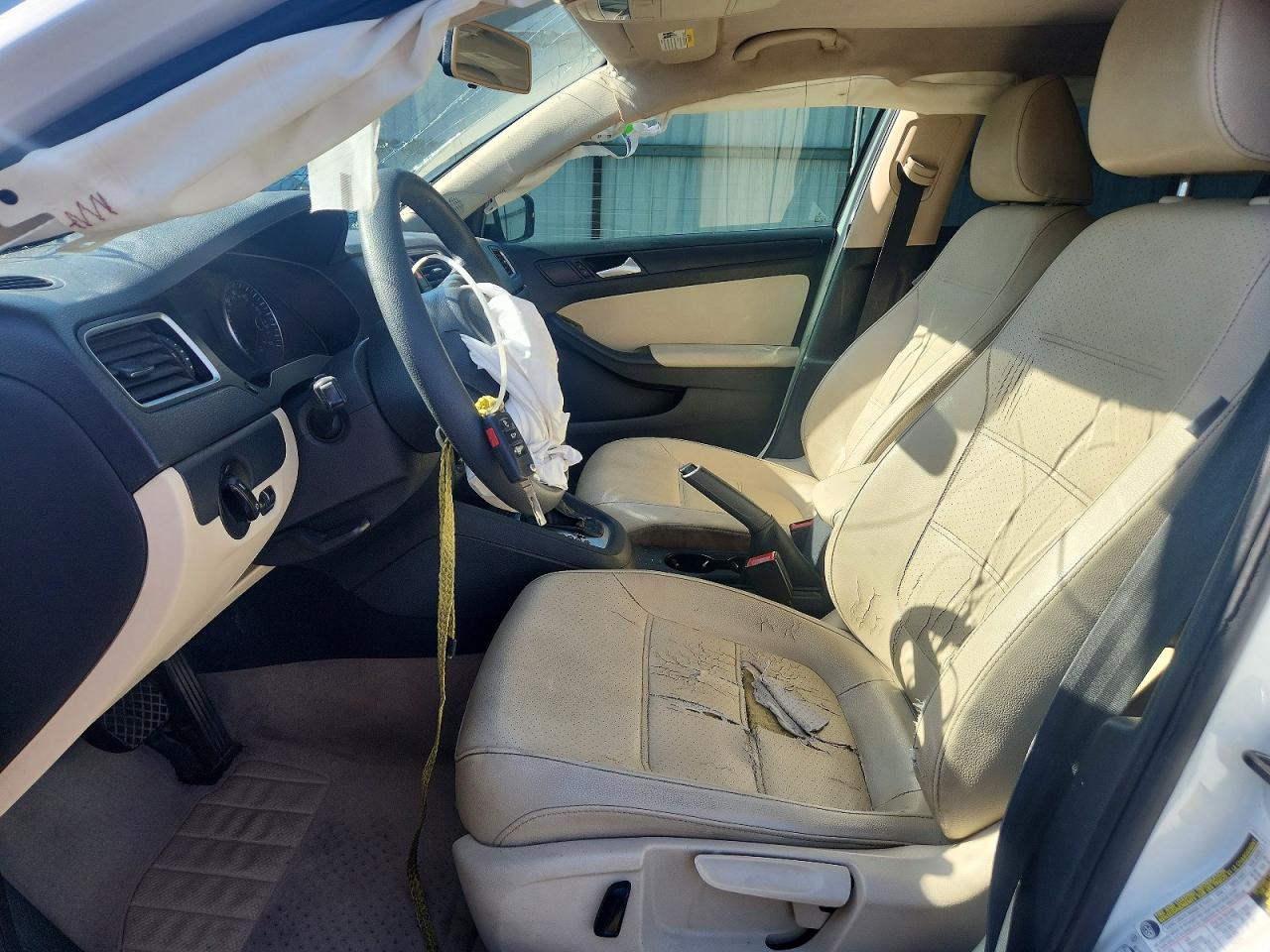 2014 Volkswagen Jetta Se White vin: 3VWD17AJ4EM419596