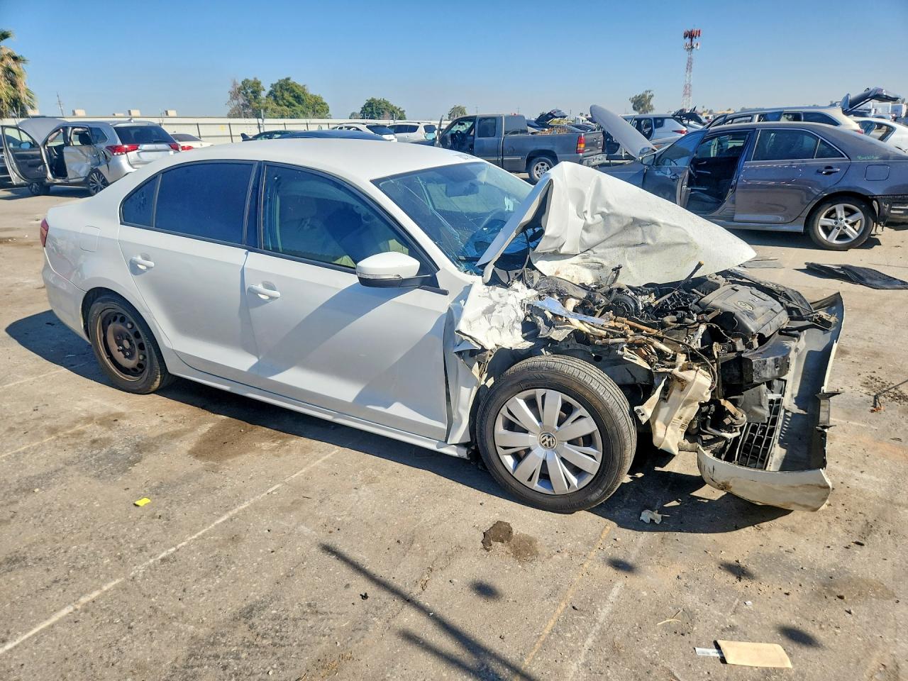 2014 Volkswagen Jetta Se White vin: 3VWD17AJ4EM419596