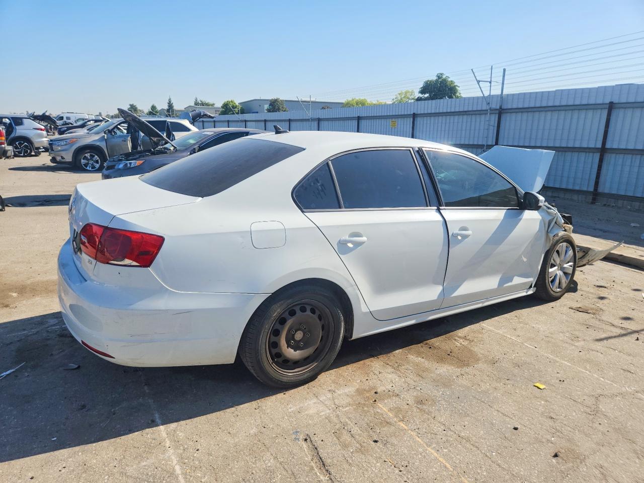 2014 Volkswagen Jetta Se White vin: 3VWD17AJ4EM419596
