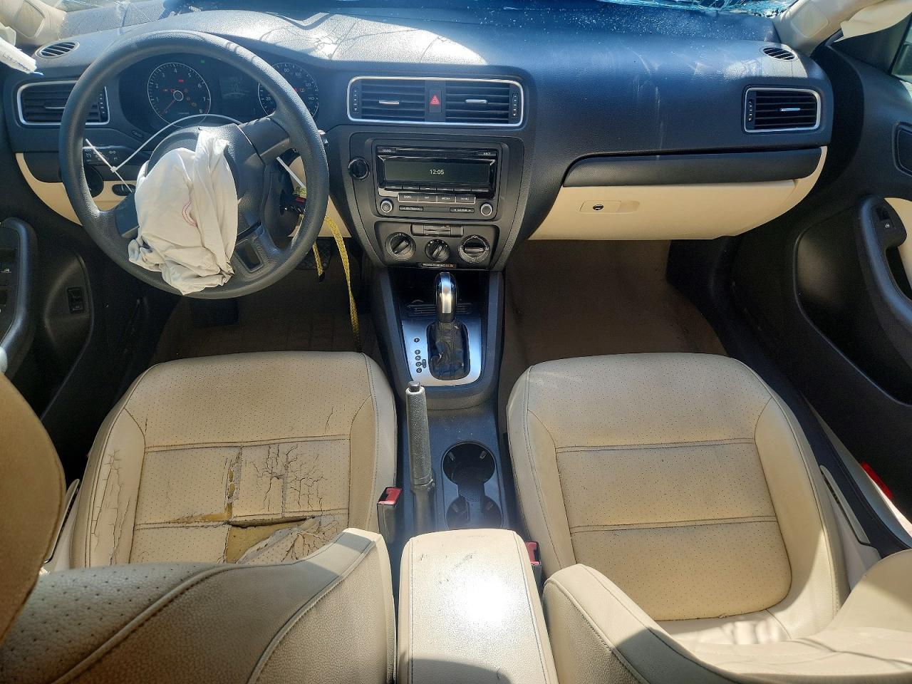 2014 Volkswagen Jetta Se White vin: 3VWD17AJ4EM419596