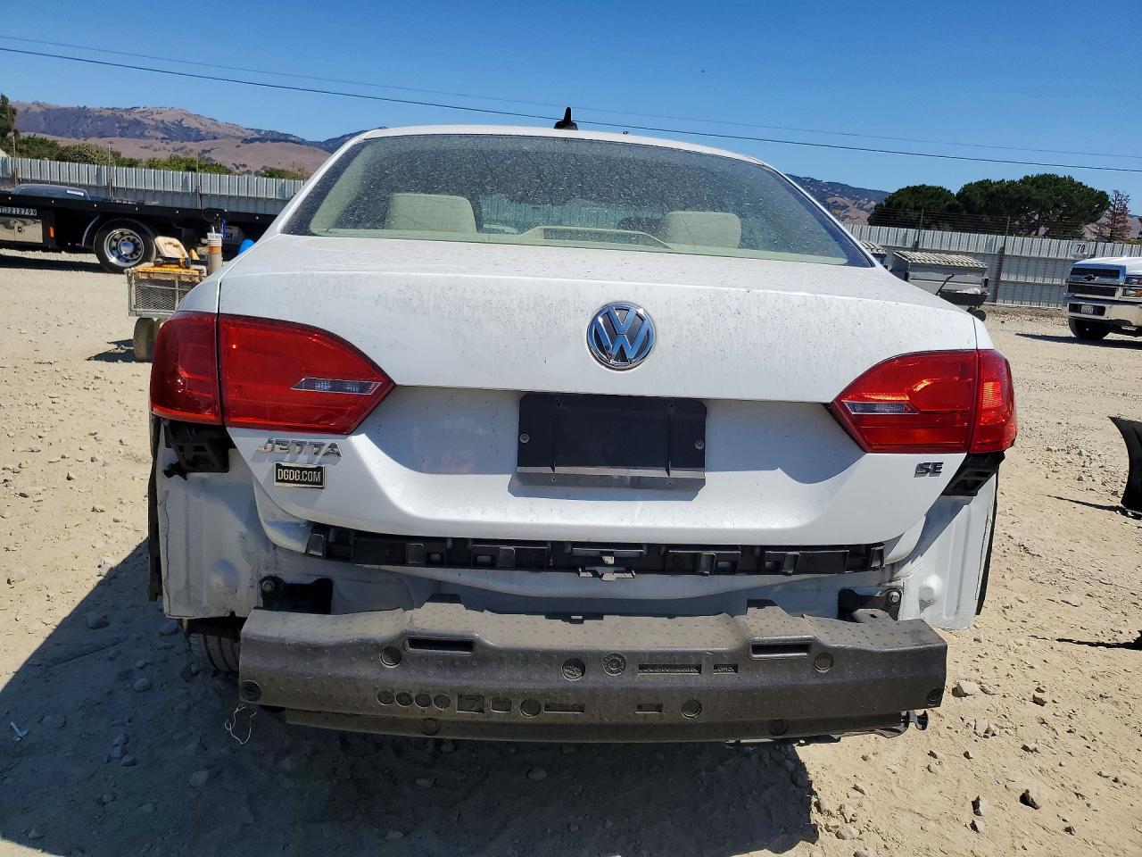 2014 Volkswagen Jetta Se White vin: 3VWD17AJ4EM420909