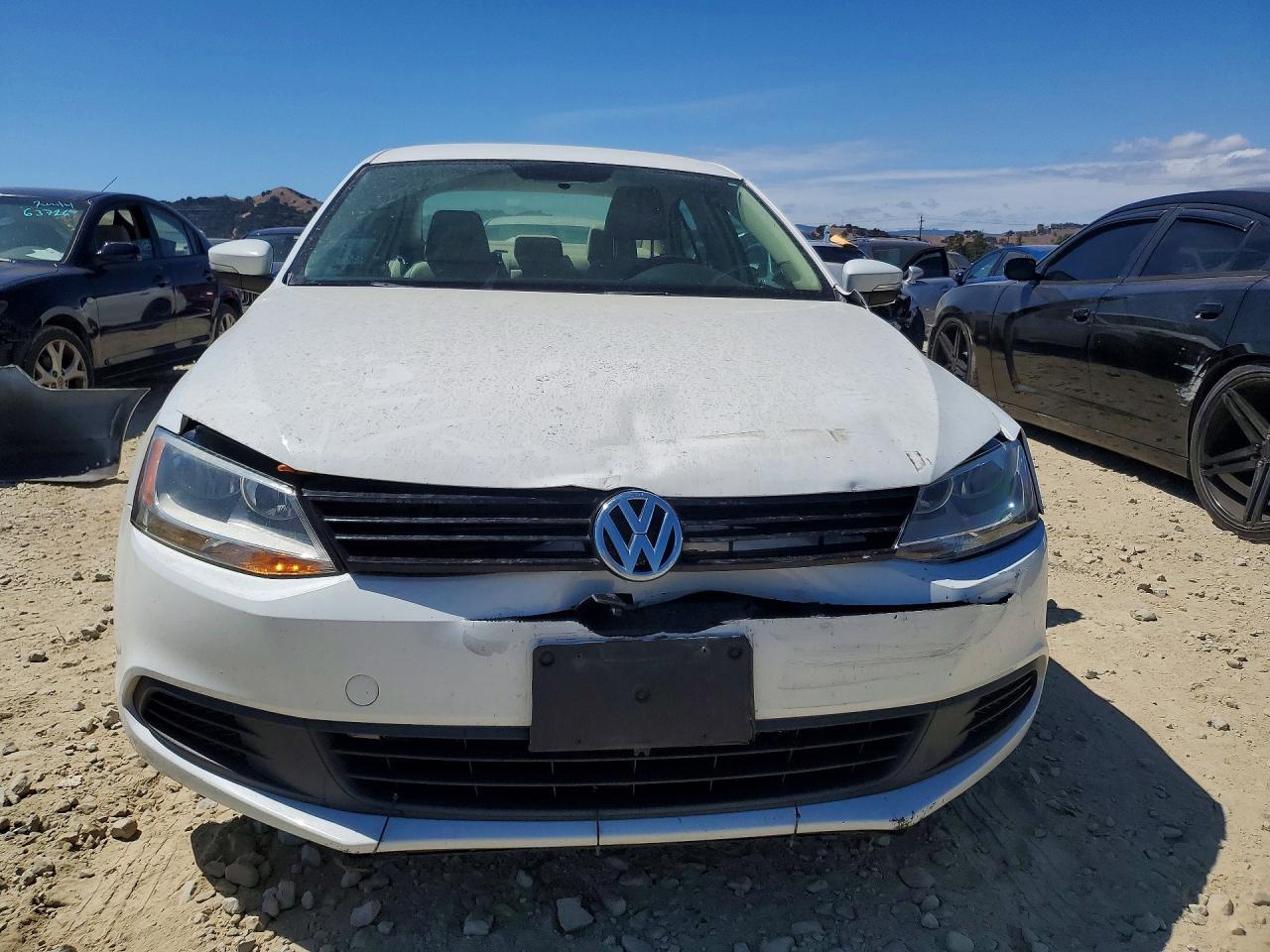 2014 Volkswagen Jetta Se White vin: 3VWD17AJ4EM420909