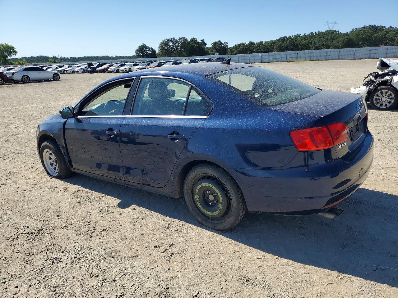 2014 Volkswagen Jetta Se Blue vin: 3VWD17AJ4EM430114