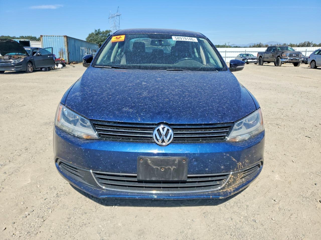 2014 Volkswagen Jetta Se Blue vin: 3VWD17AJ4EM430114