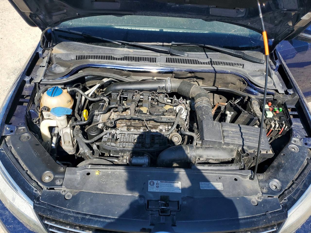 2014 Volkswagen Jetta Se Blue vin: 3VWD17AJ4EM430114