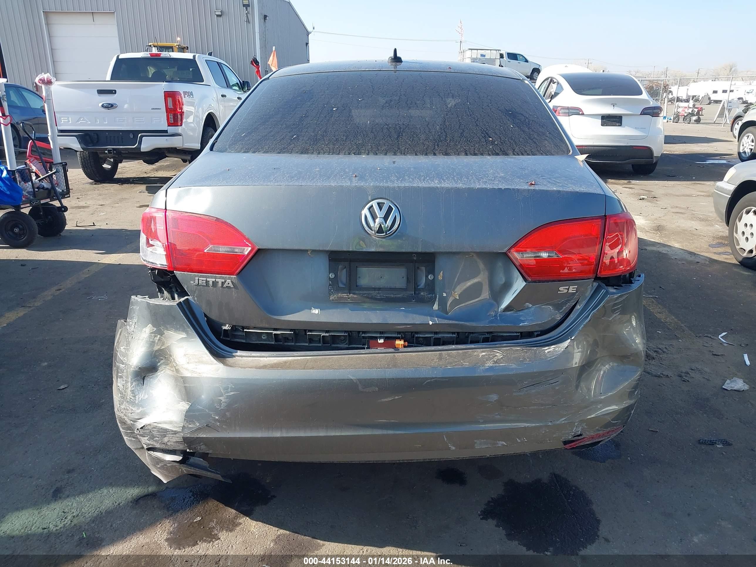 2014 Volkswagen Jetta 1.8t Se Gray vin: 3VWD17AJ4EM439153