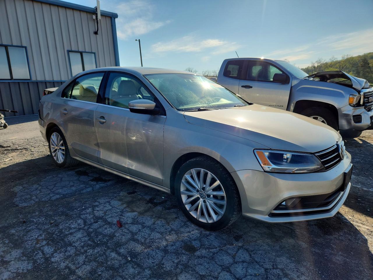 2015 Volkswagen Jetta Se Золотой vin: 3VWD17AJ4FM204270