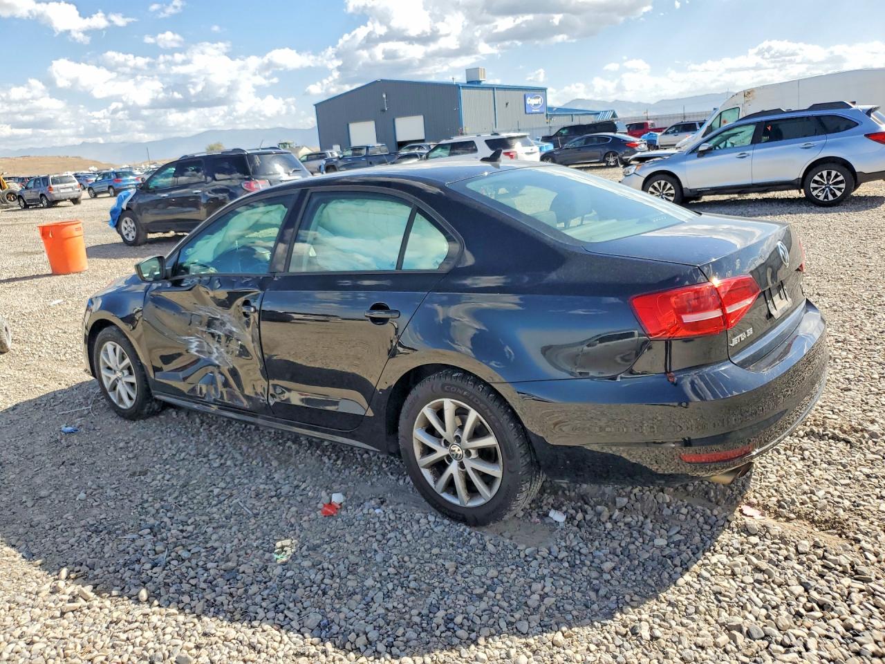 2015 Volkswagen Jetta Se Black vin: 3VWD17AJ4FM260807