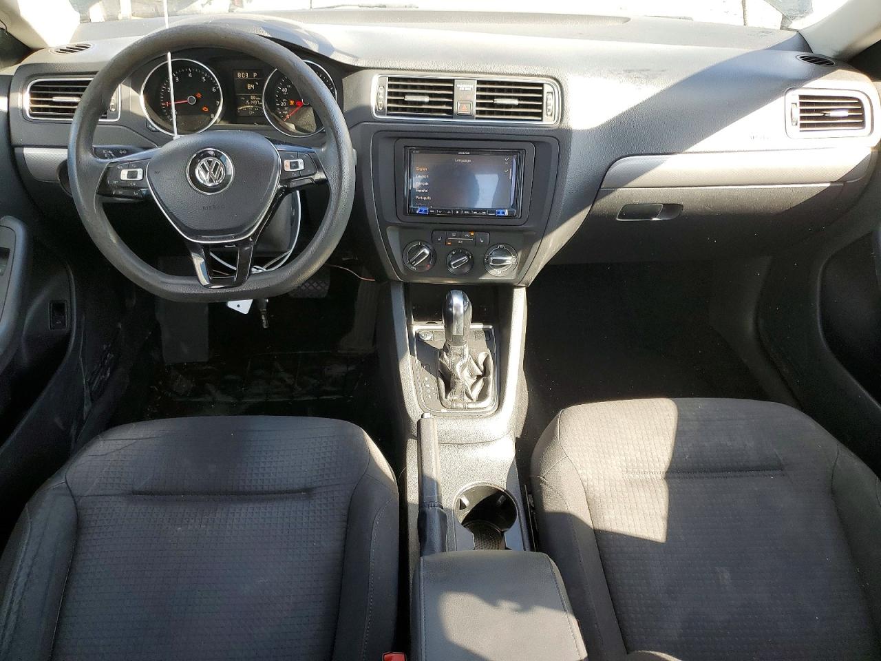 2015 Volkswagen Jetta Se Black vin: 3VWD17AJ4FM260807