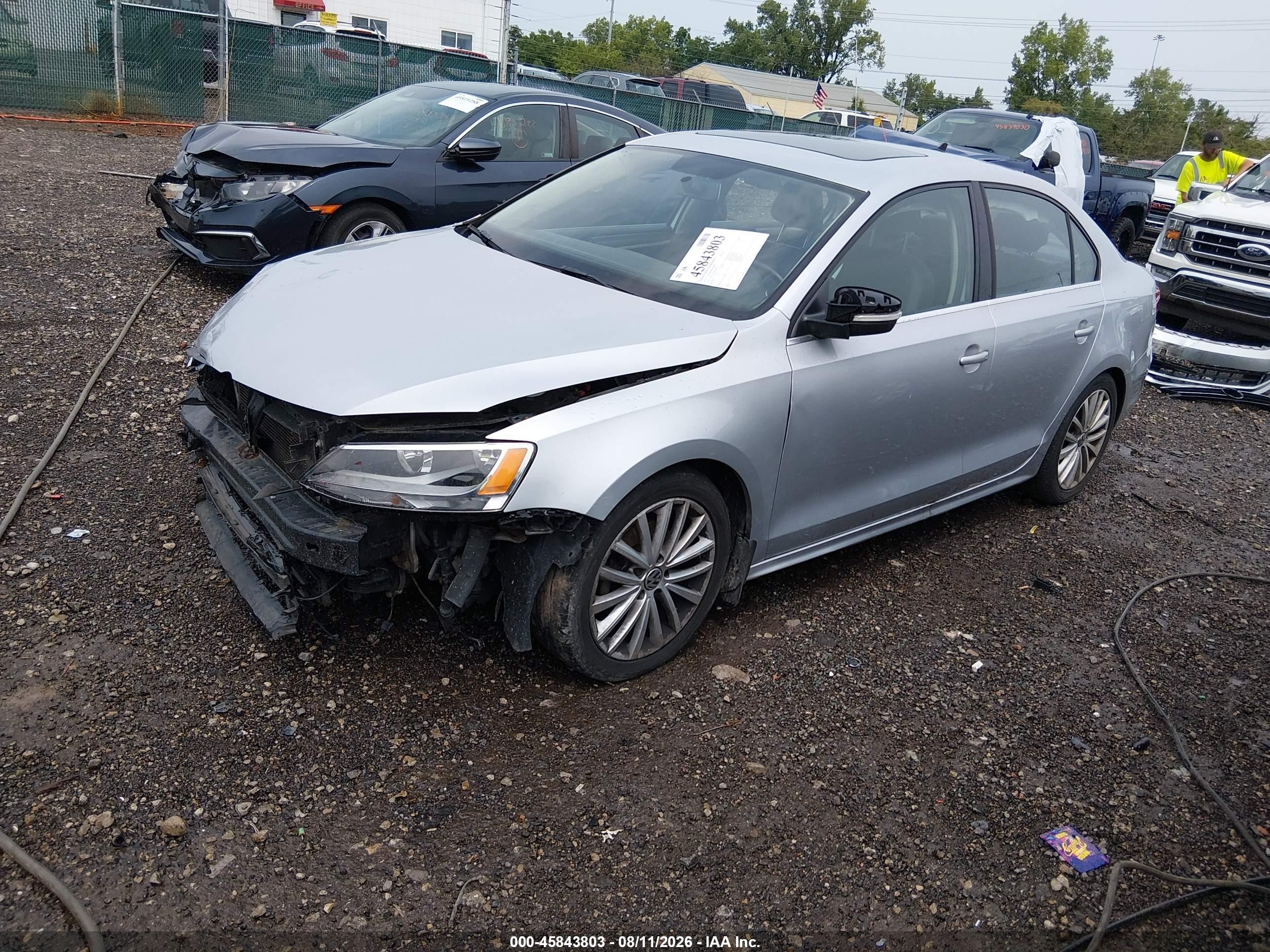 2015 Volkswagen Jetta 1.8t Se Silver vin: 3VWD17AJ4FM299073