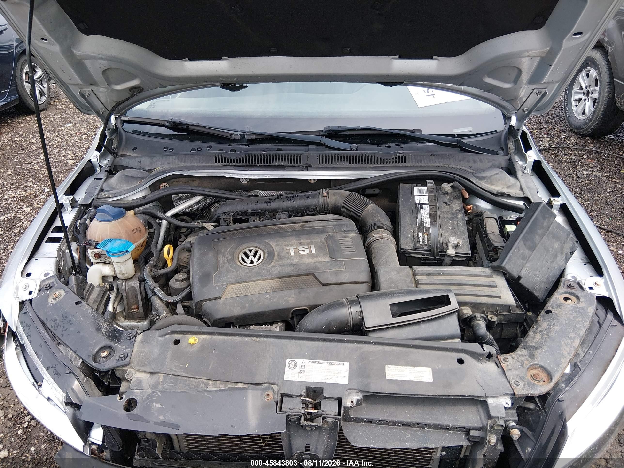 2015 Volkswagen Jetta 1.8t Se Silver vin: 3VWD17AJ4FM299073