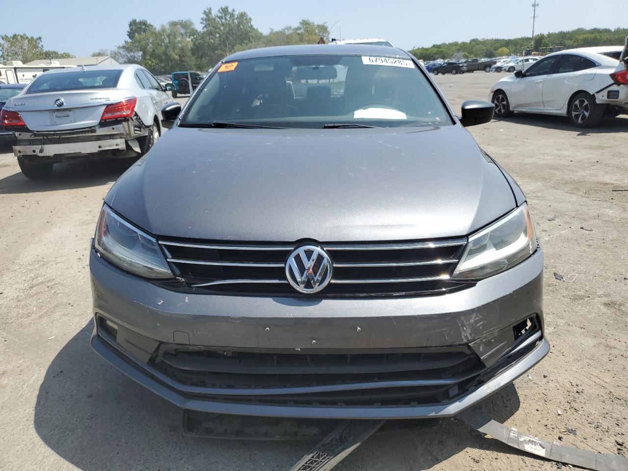 2015 Volkswagen Jetta Se Gray vin: 3VWD17AJ4FM329415