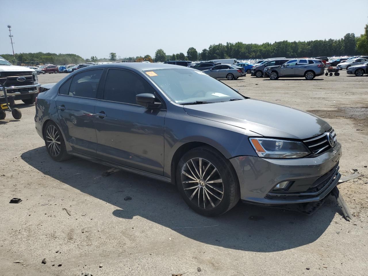 2015 Volkswagen Jetta Se Gray vin: 3VWD17AJ4FM329415