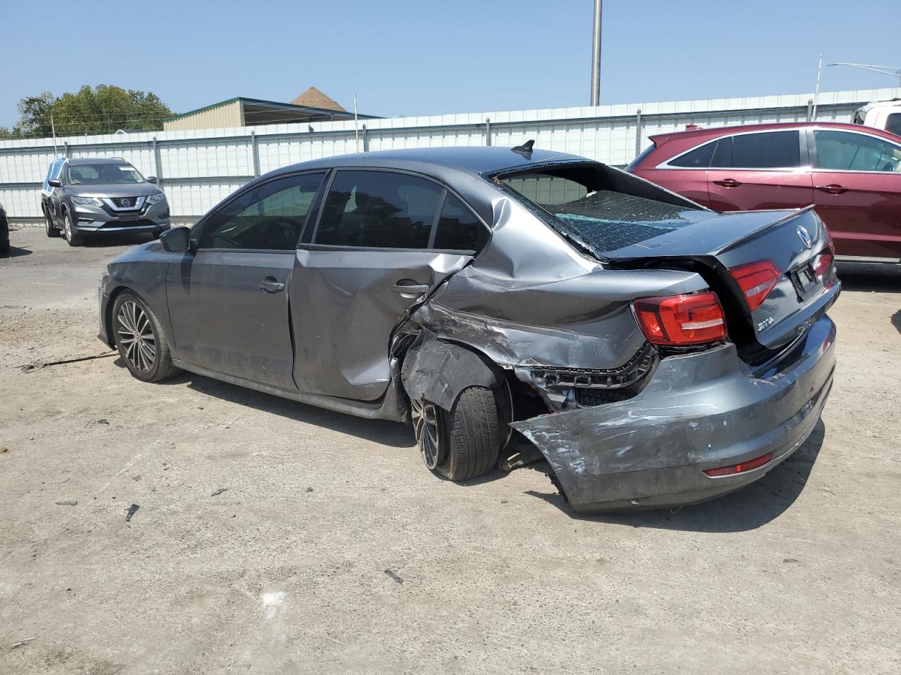 2015 Volkswagen Jetta Se Gray vin: 3VWD17AJ4FM329415