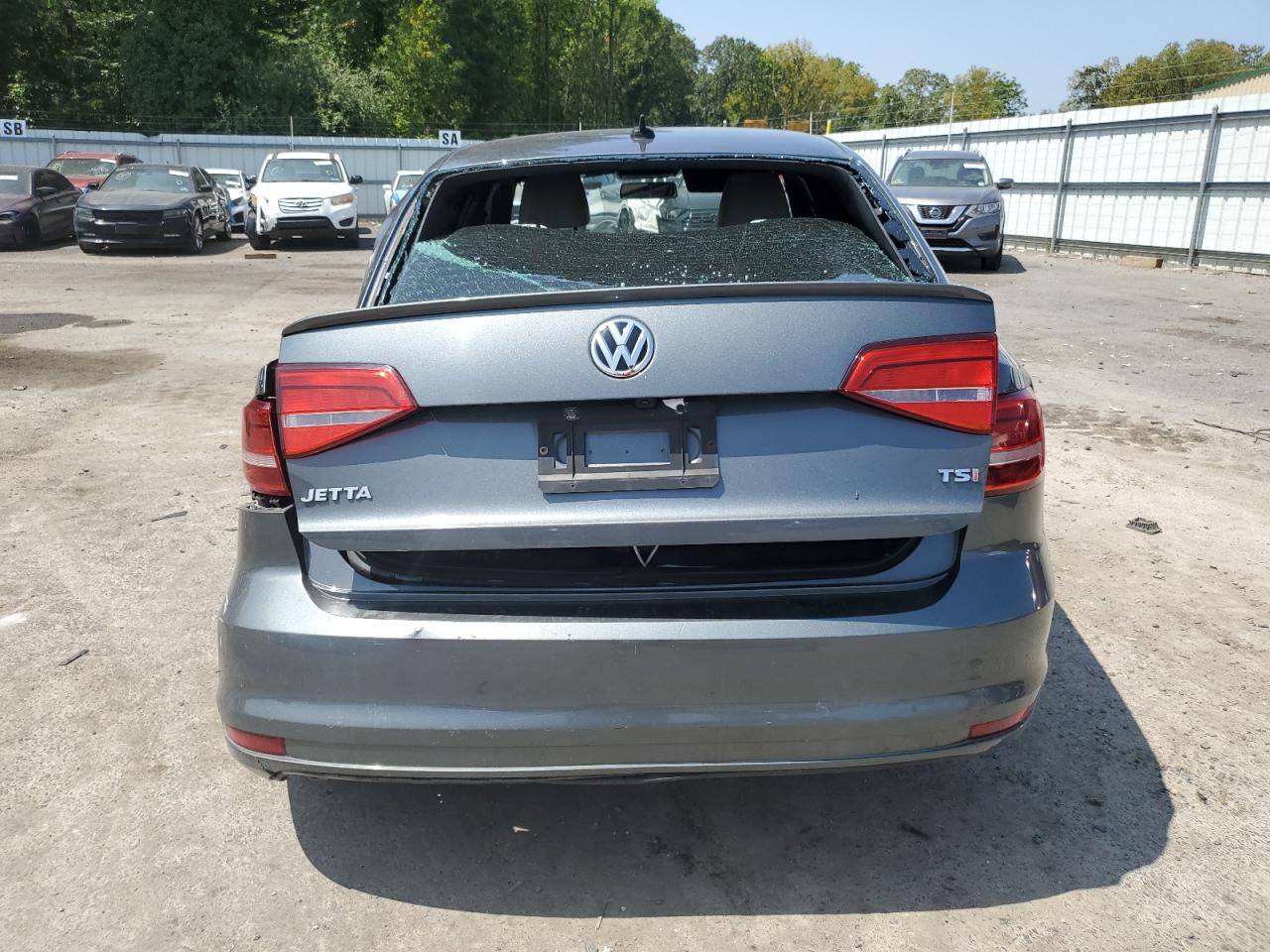 2015 Volkswagen Jetta Se Gray vin: 3VWD17AJ4FM329415