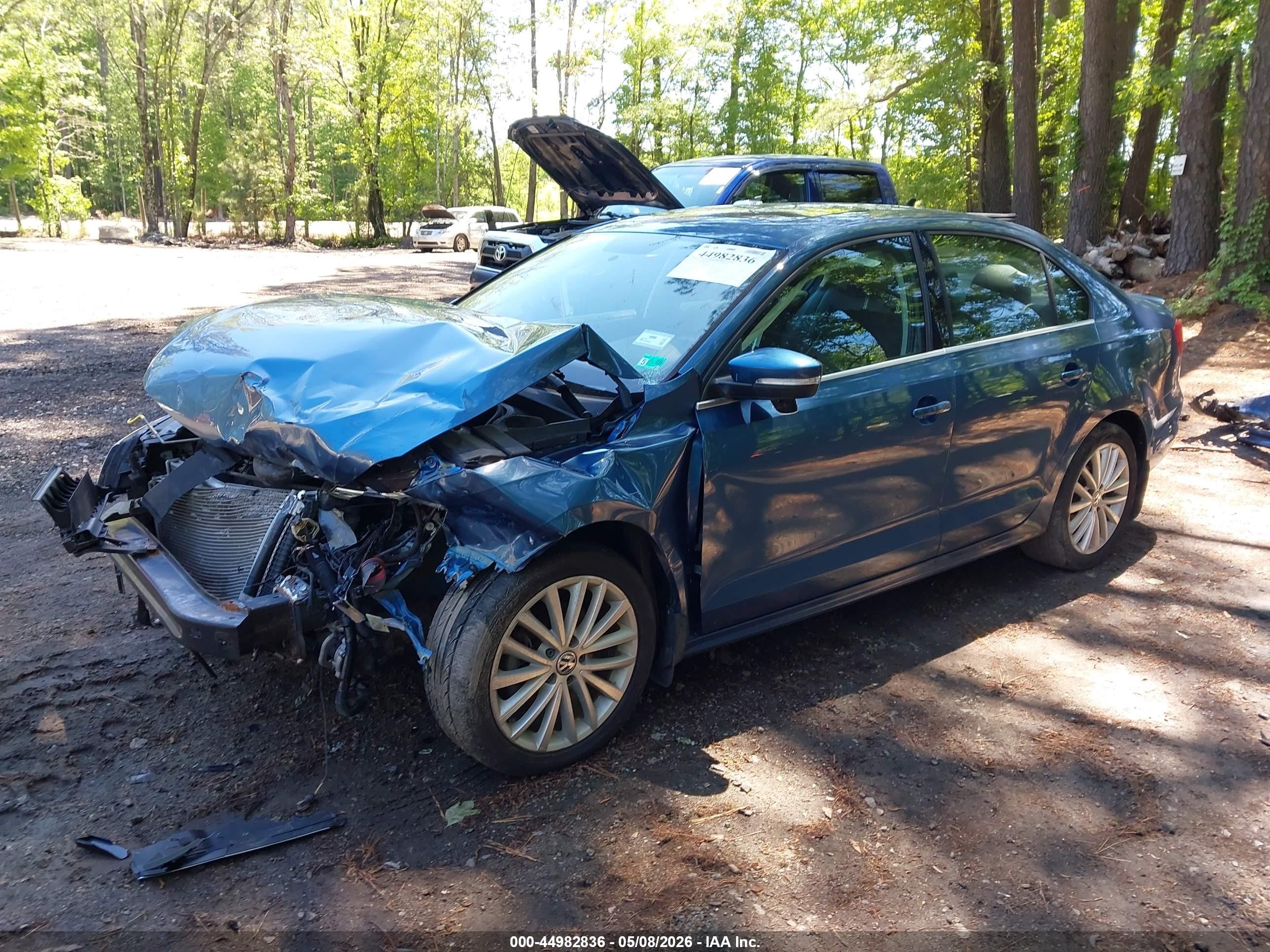 2015 Volkswagen Jetta 1.8t Se Blue vin: 3VWD17AJ4FM353651