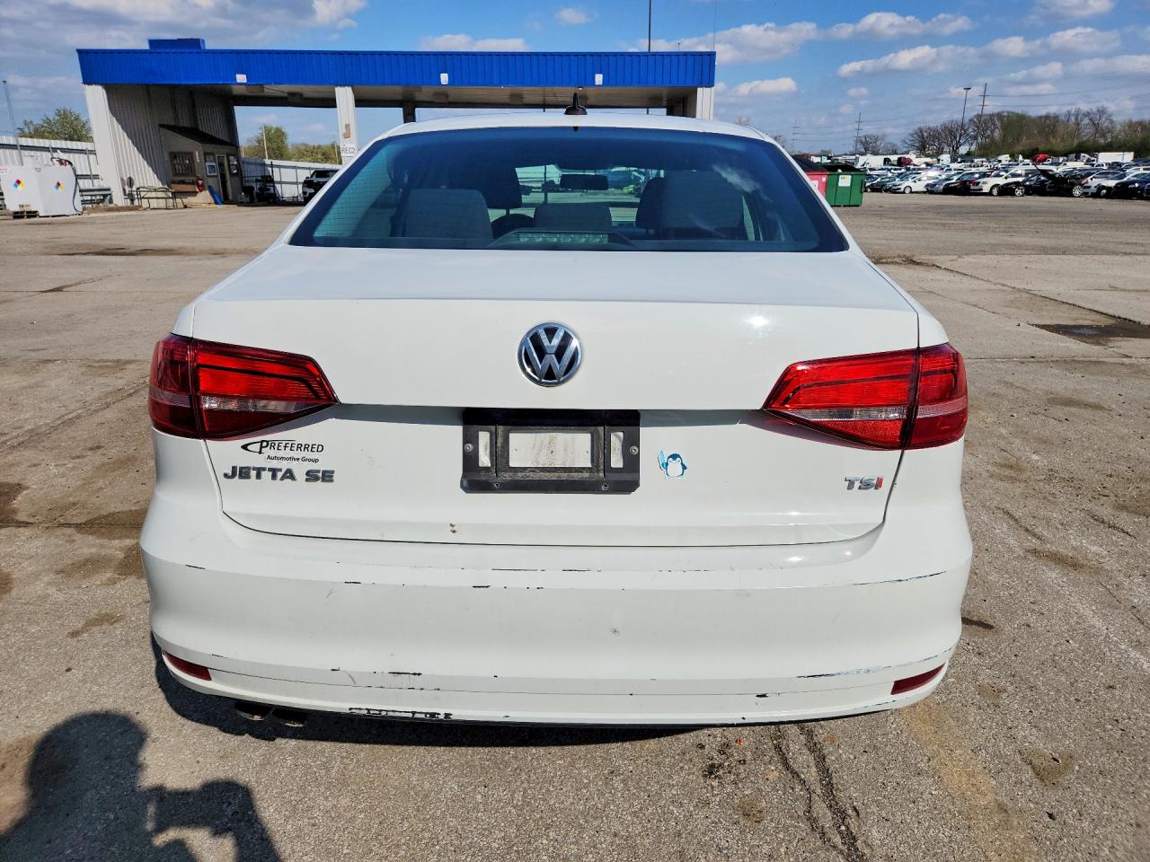 2015 Volkswagen Jetta Se White vin: 3VWD17AJ4FM413878