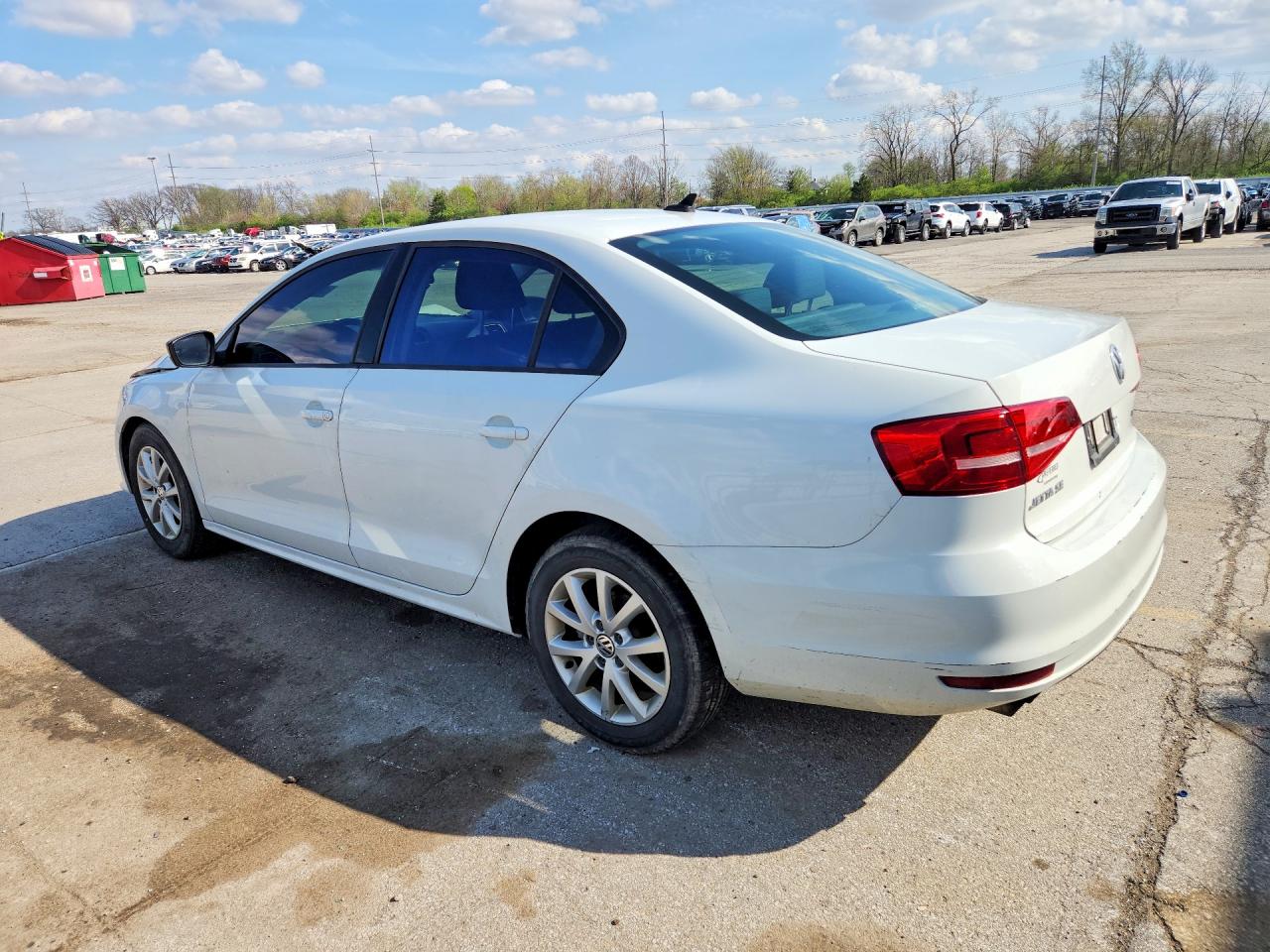 2015 Volkswagen Jetta Se White vin: 3VWD17AJ4FM413878