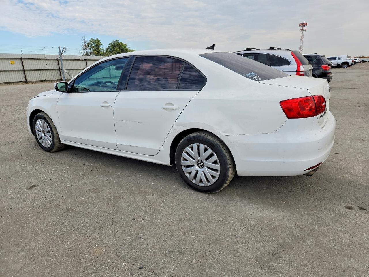 2014 Volkswagen Jetta Se White vin: 3VWD17AJ5EM237972
