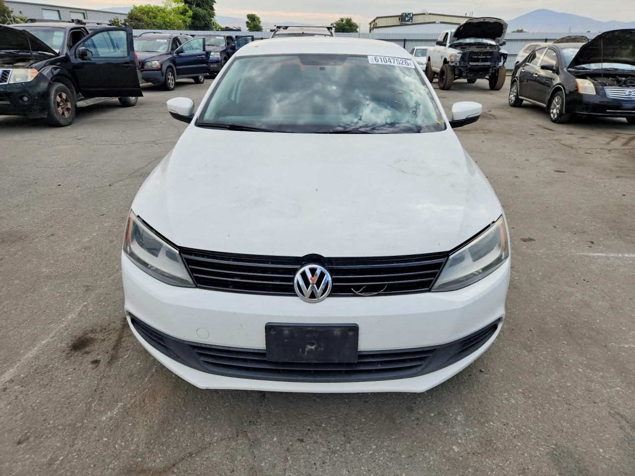 2014 Volkswagen Jetta Se White vin: 3VWD17AJ5EM237972