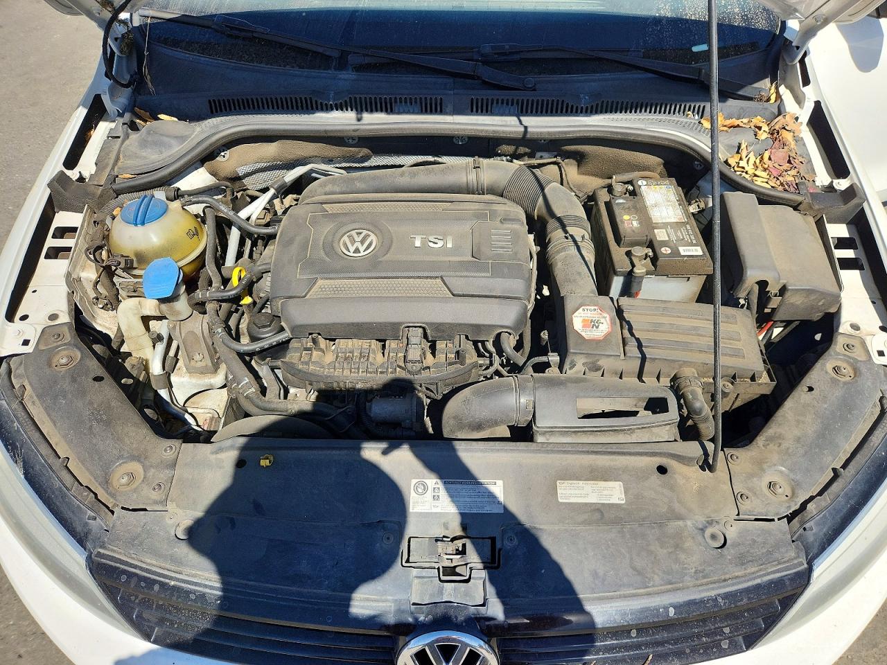 2014 Volkswagen Jetta Se White vin: 3VWD17AJ5EM237972
