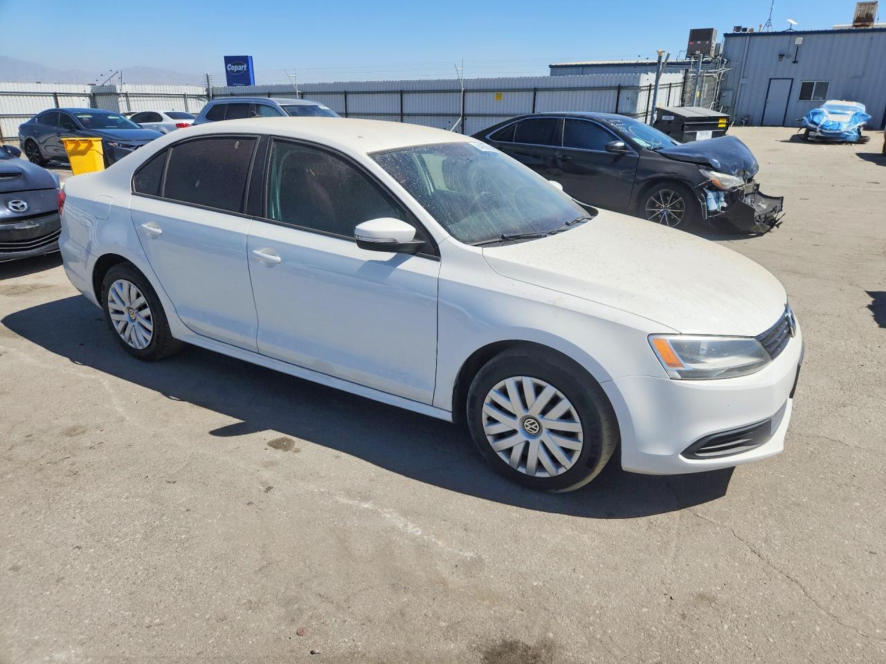 2014 Volkswagen Jetta Se White vin: 3VWD17AJ5EM237972