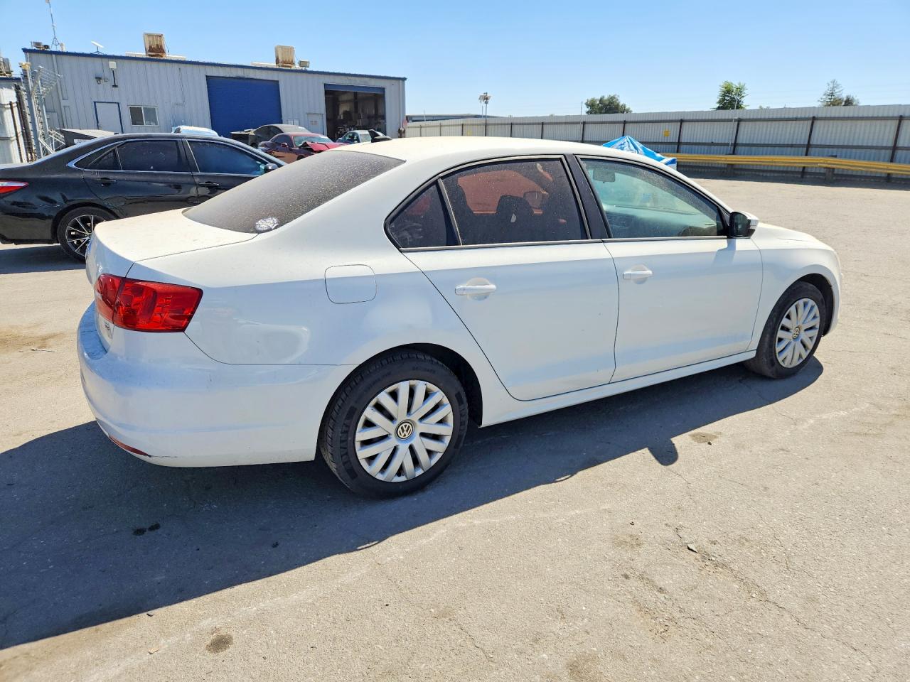 2014 Volkswagen Jetta Se White vin: 3VWD17AJ5EM237972