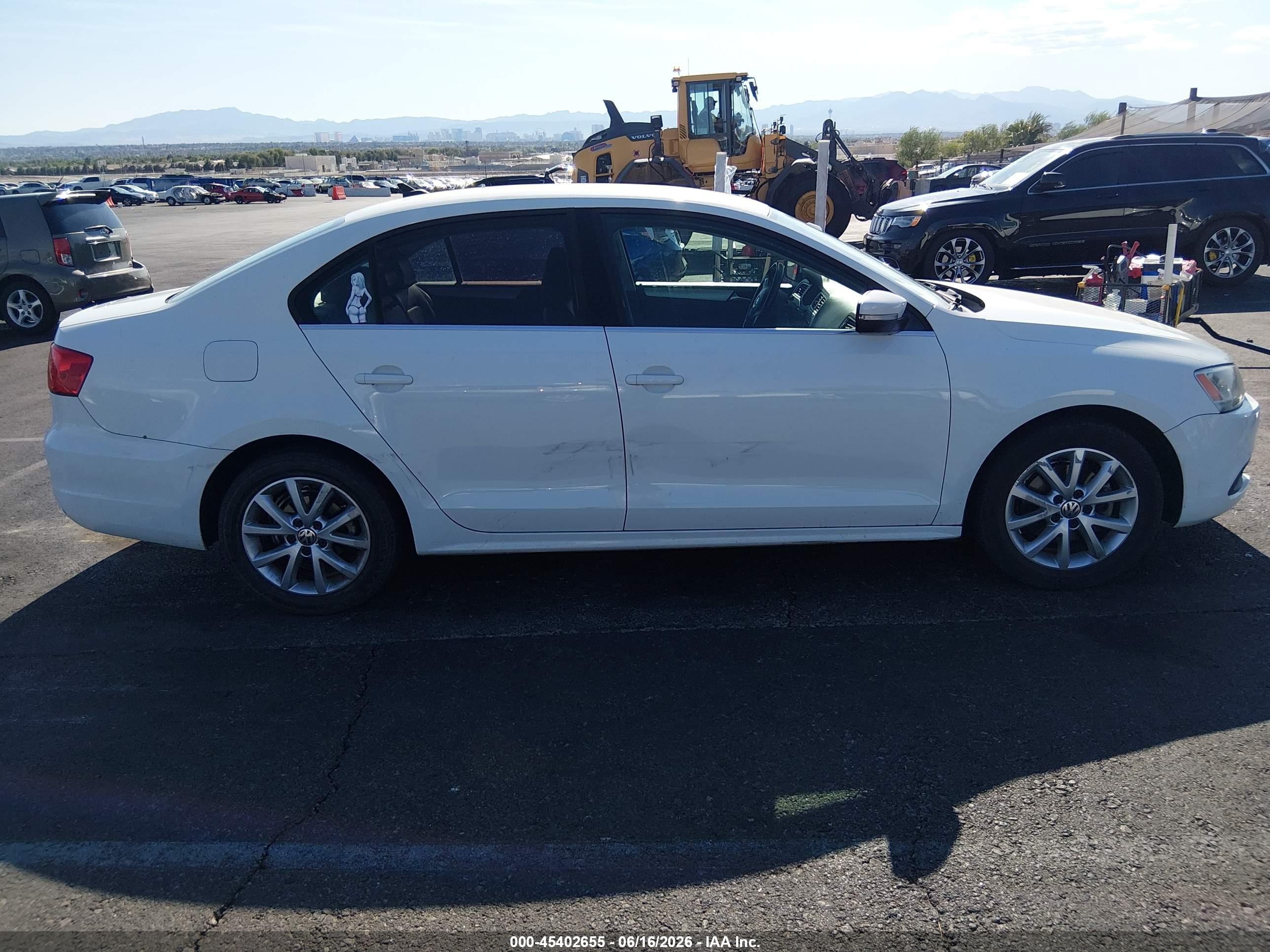2014 Volkswagen Jetta 1.8t Se White vin: 3VWD17AJ5EM266114