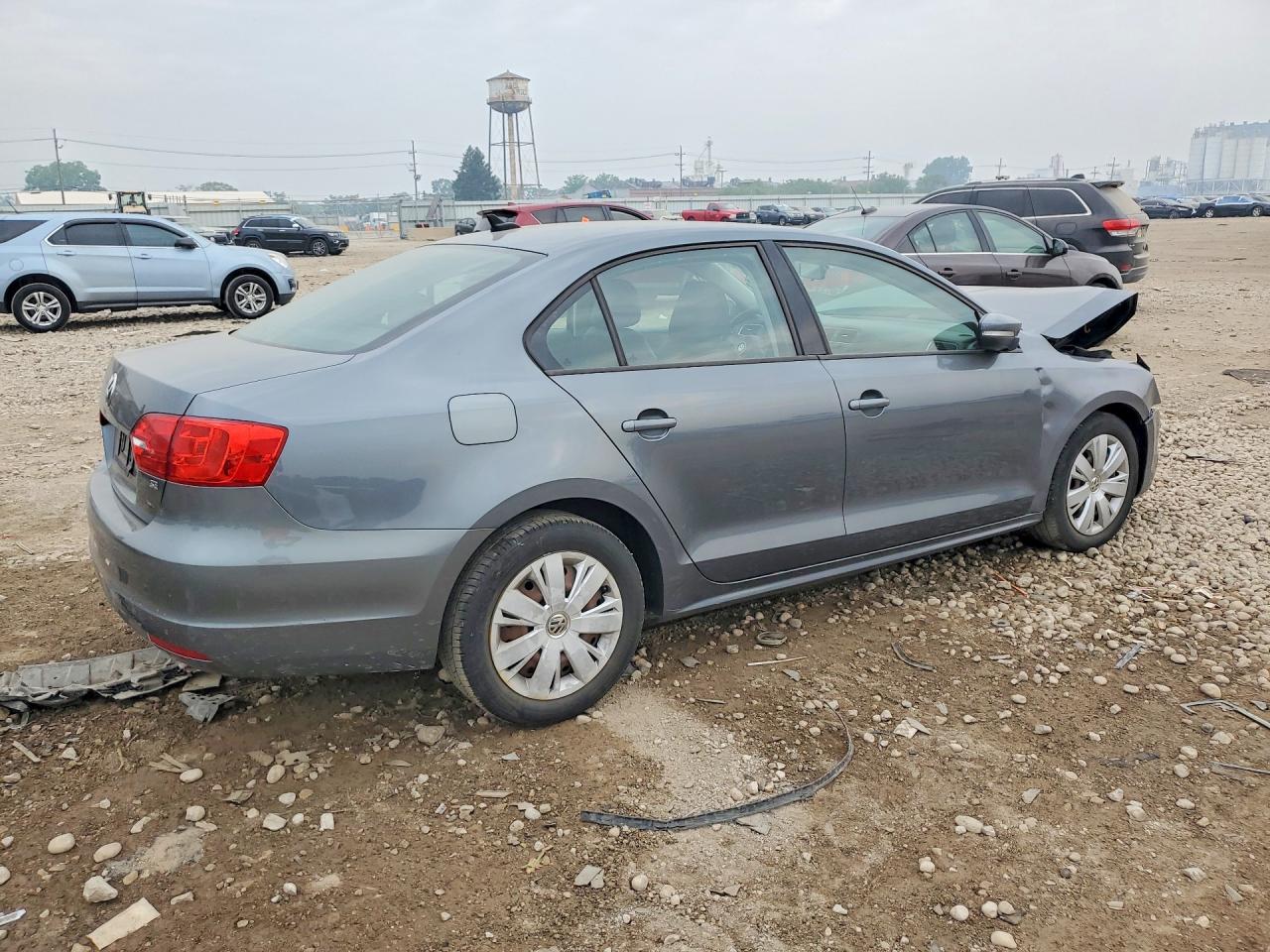 2014 Volkswagen Jetta Se Gray vin: 3VWD17AJ5EM283723