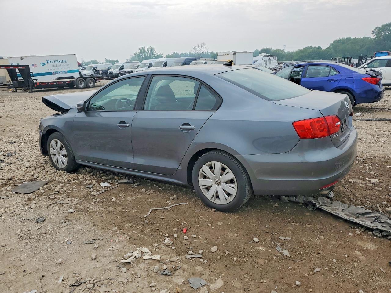2014 Volkswagen Jetta Se Gray vin: 3VWD17AJ5EM283723