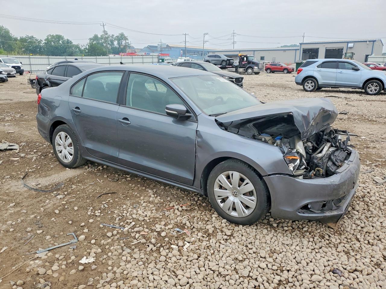 2014 Volkswagen Jetta Se Gray vin: 3VWD17AJ5EM283723