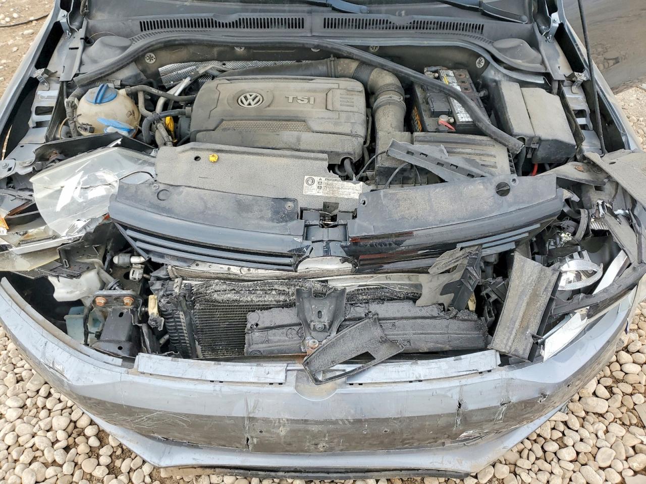 2014 Volkswagen Jetta Se Gray vin: 3VWD17AJ5EM283723