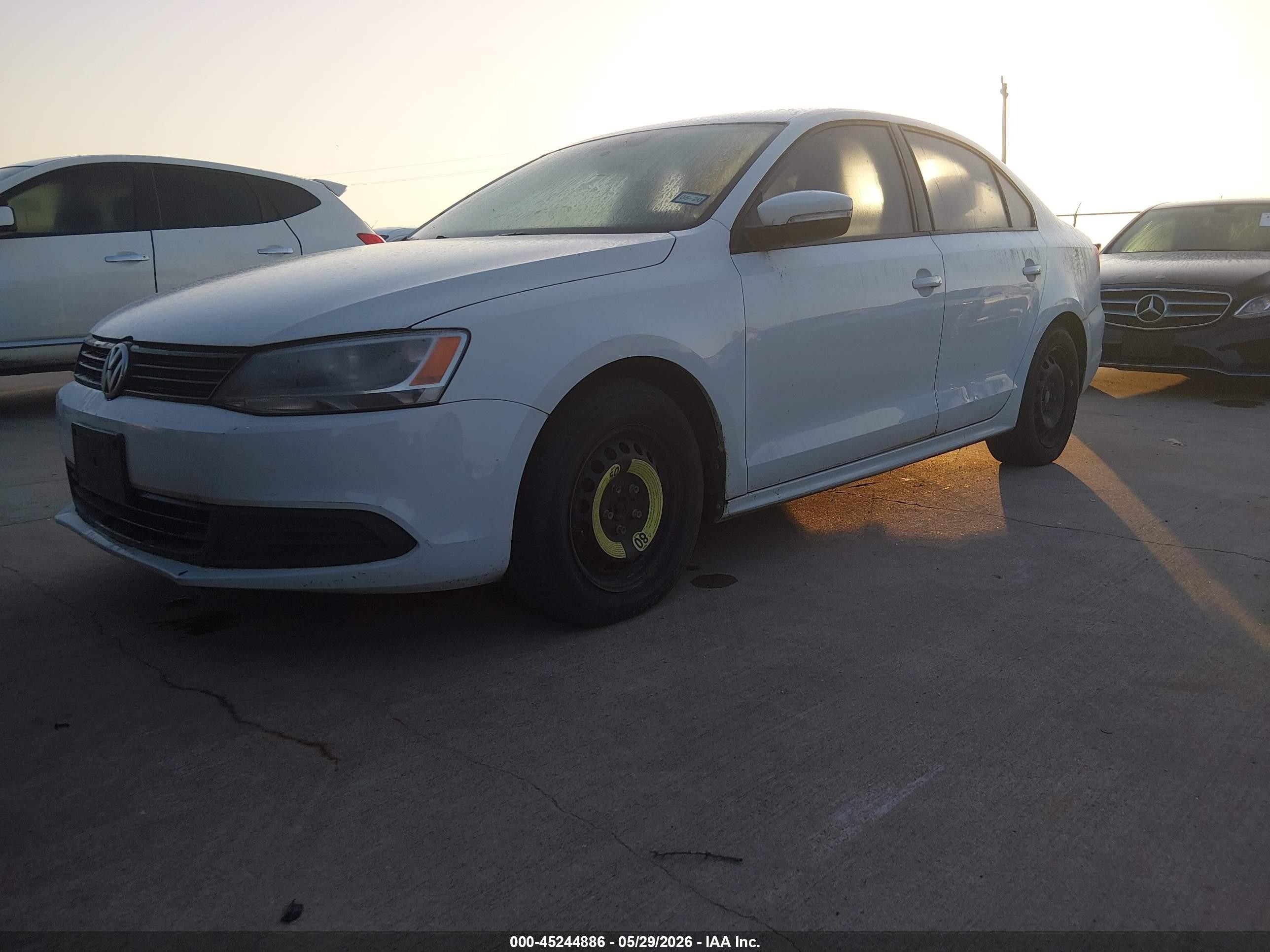 2014 Volkswagen Jetta 1.8t Se White vin: 3VWD17AJ5EM287240