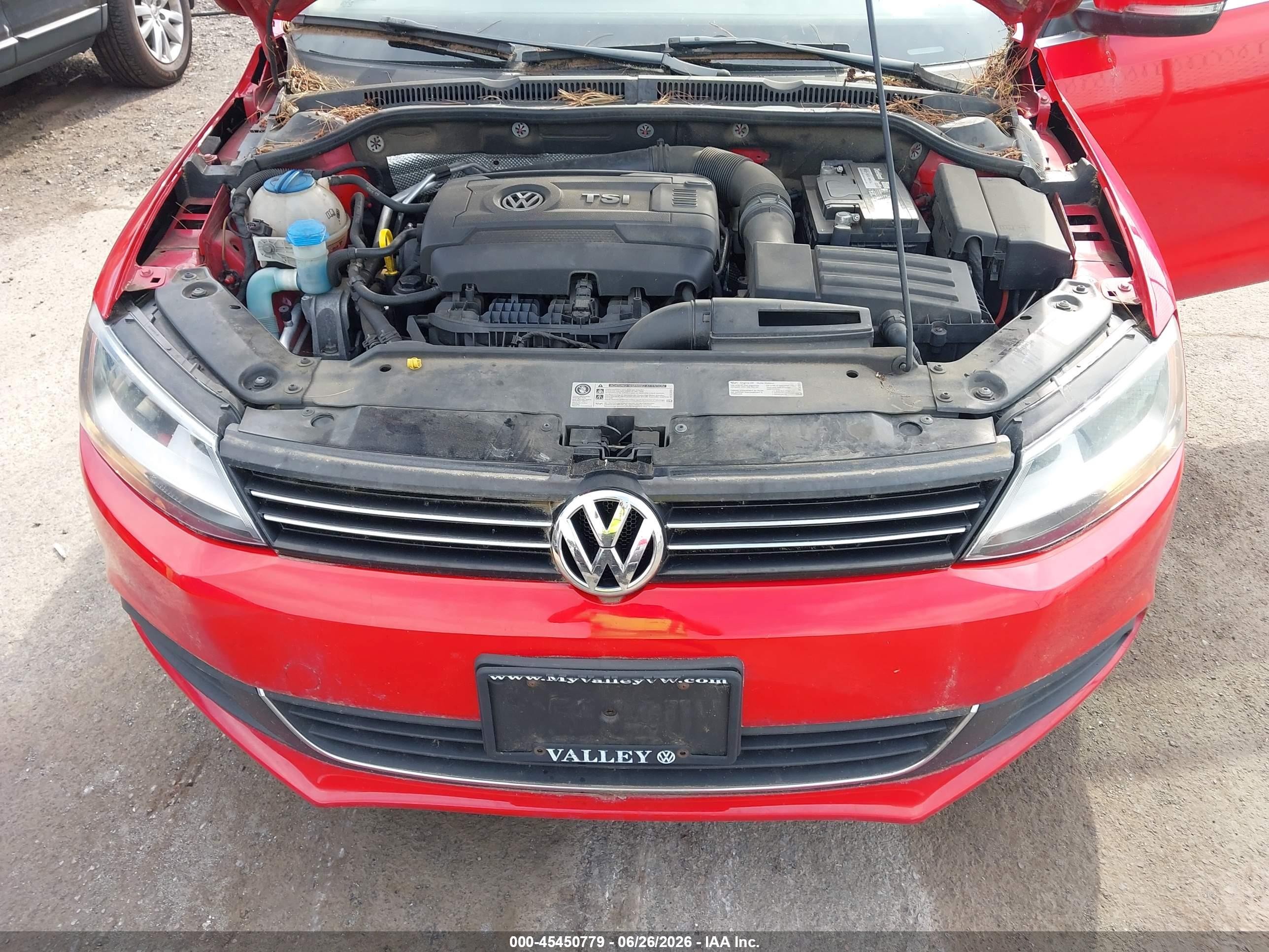 2014 Volkswagen Jetta 1.8t Se Red vin: 3VWD17AJ5EM294186