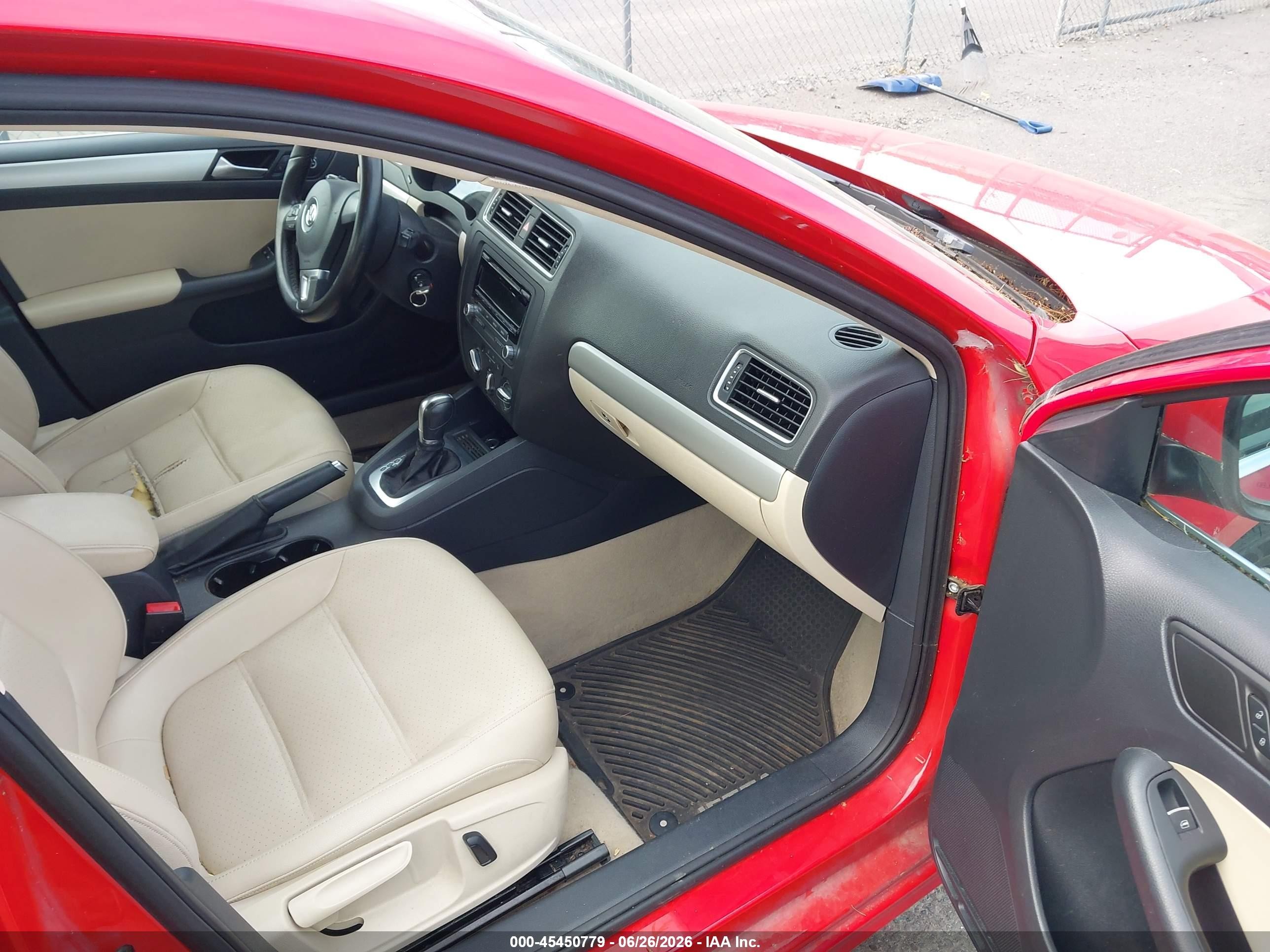 2014 Volkswagen Jetta 1.8t Se Red vin: 3VWD17AJ5EM294186