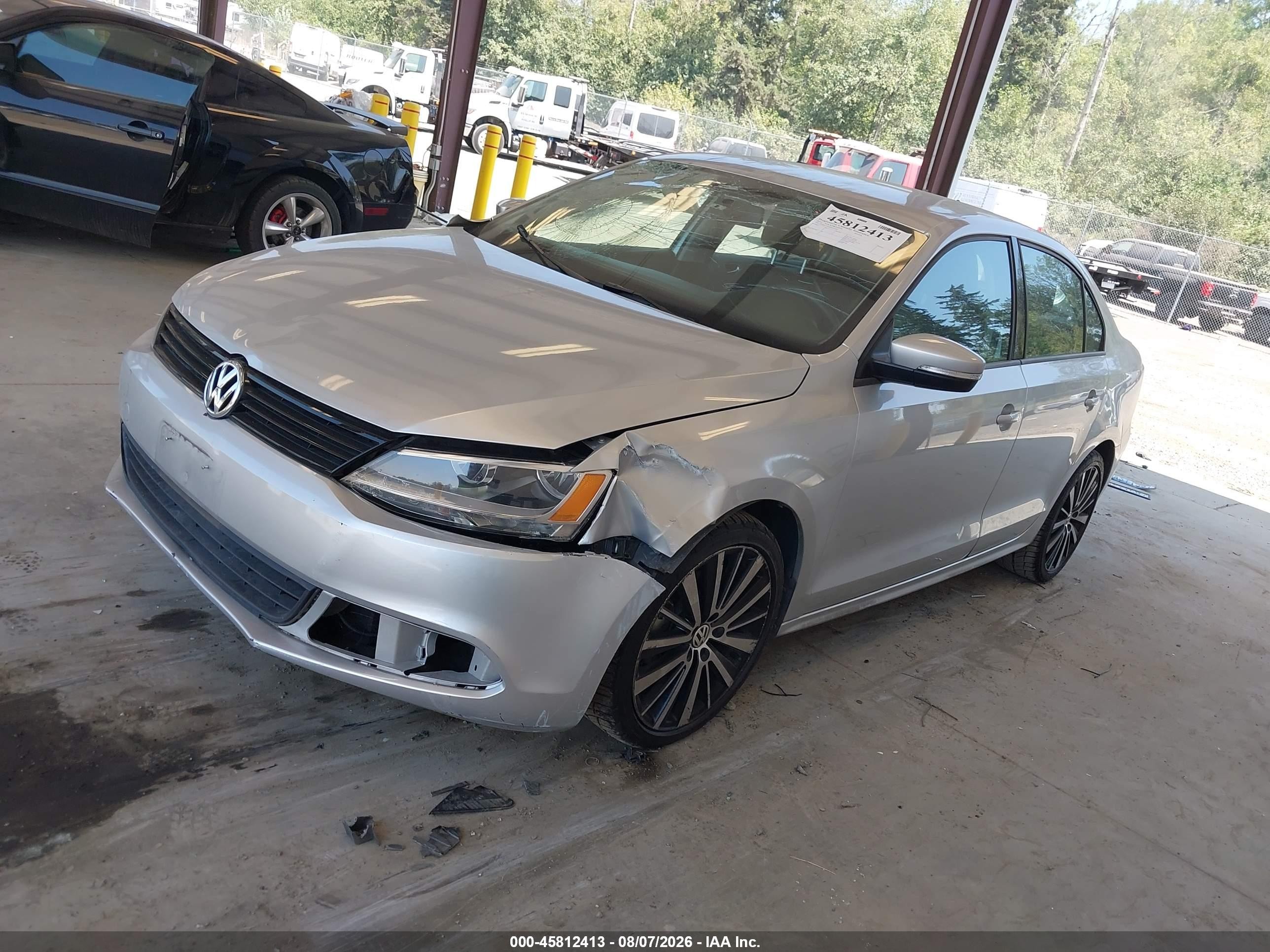 2014 Volkswagen Jetta 1.8t Se Silver vin: 3VWD17AJ5EM297699