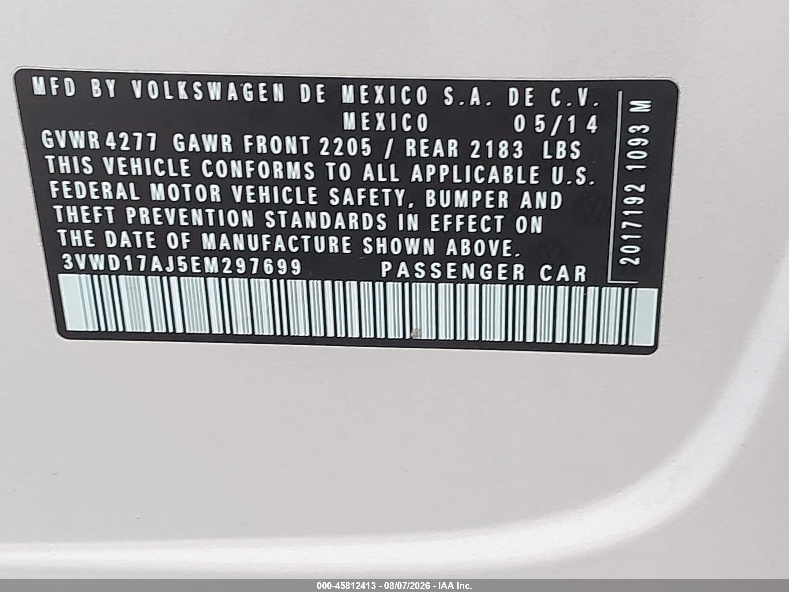 2014 Volkswagen Jetta 1.8t Se Silver vin: 3VWD17AJ5EM297699