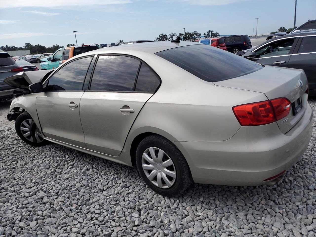 2014 Volkswagen Jetta Se Beige vin: 3VWD17AJ5EM312279