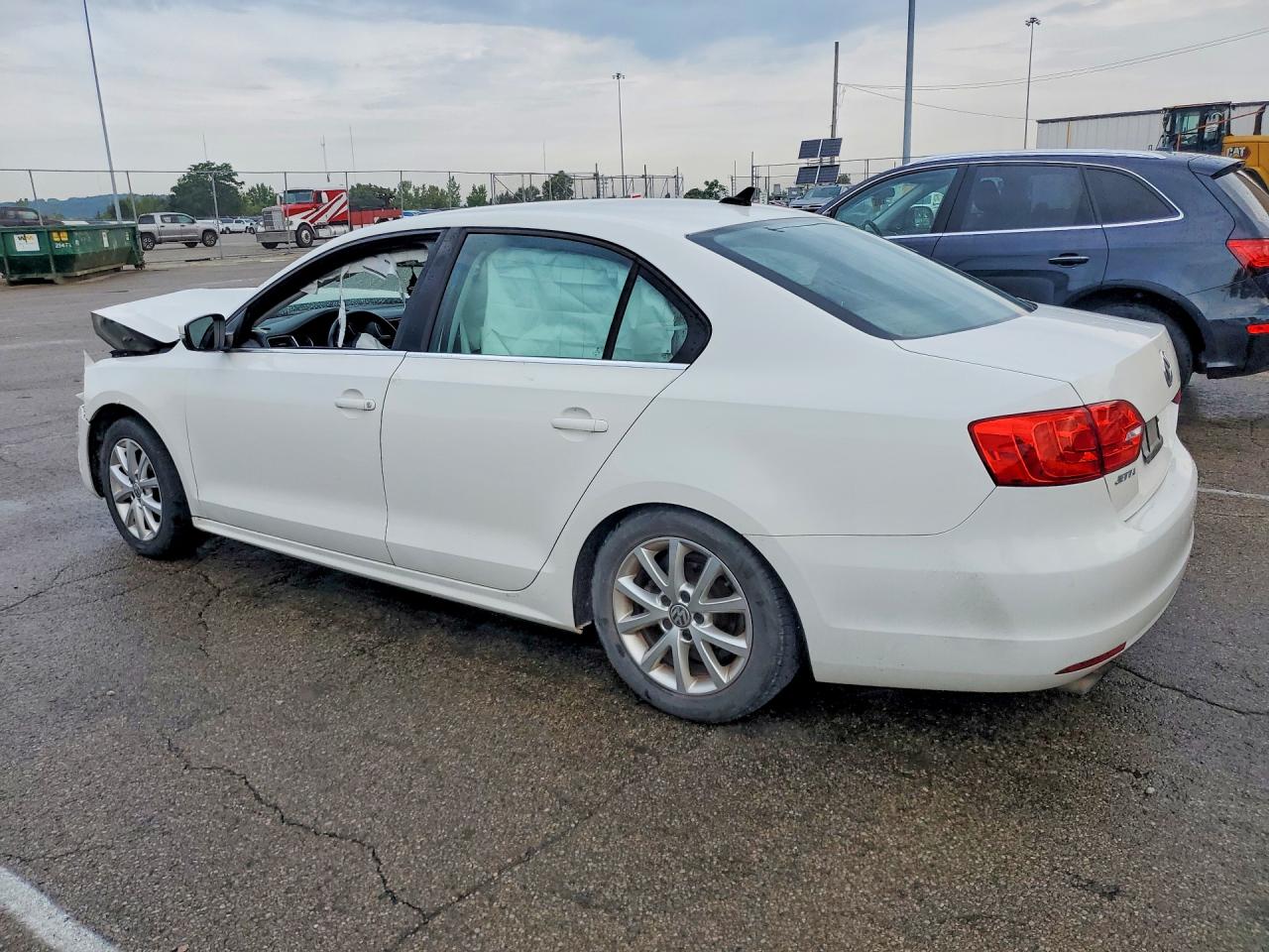 2014 Volkswagen Jetta Se White vin: 3VWD17AJ5EM369050
