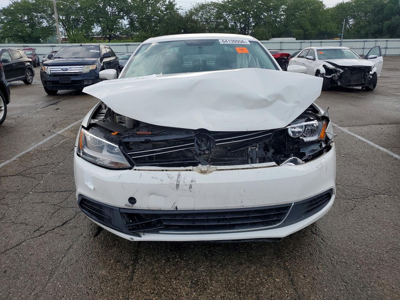 2014 Volkswagen Jetta Se White vin: 3VWD17AJ5EM369050