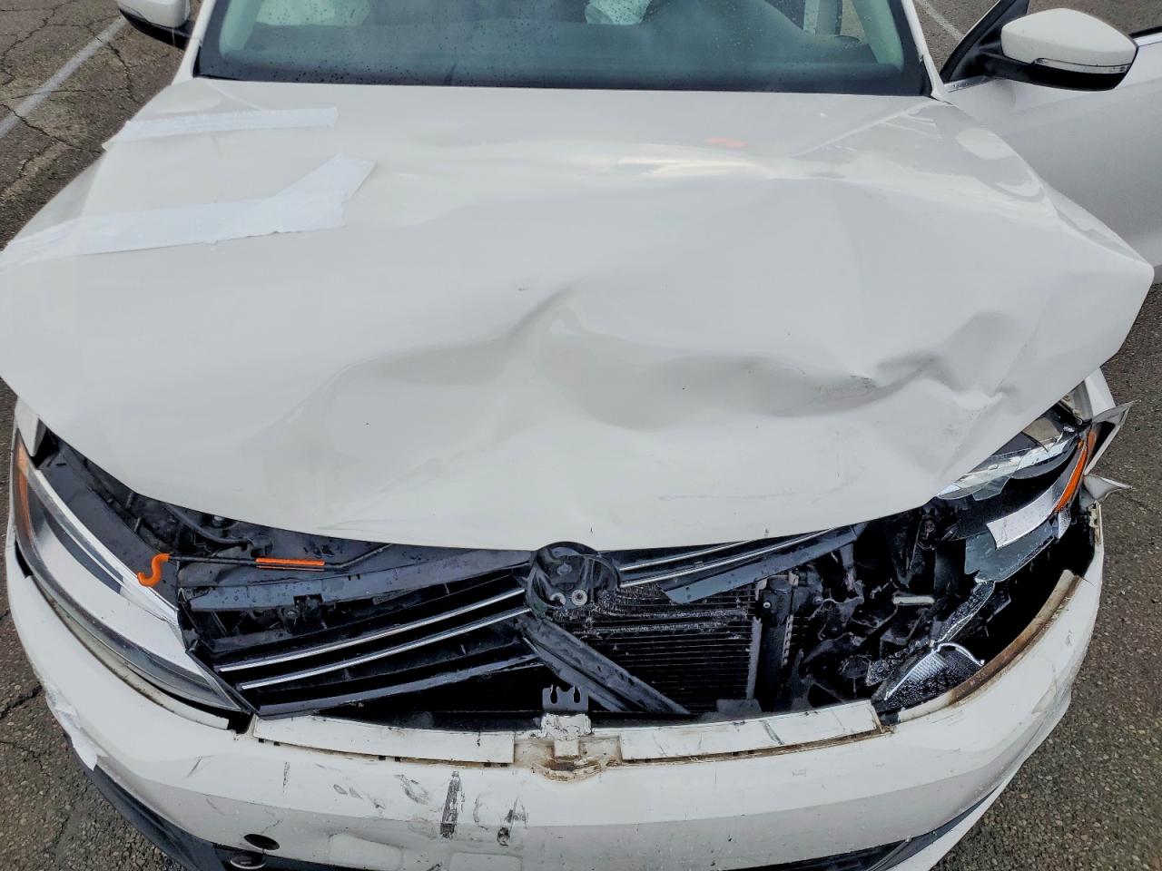 2014 Volkswagen Jetta Se White vin: 3VWD17AJ5EM369050