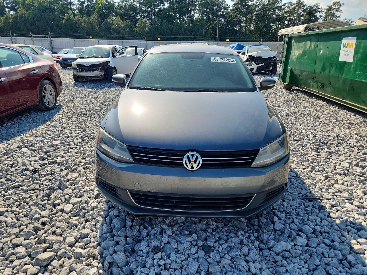 2014 Volkswagen Jetta Se Gray vin: 3VWD17AJ5EM401429