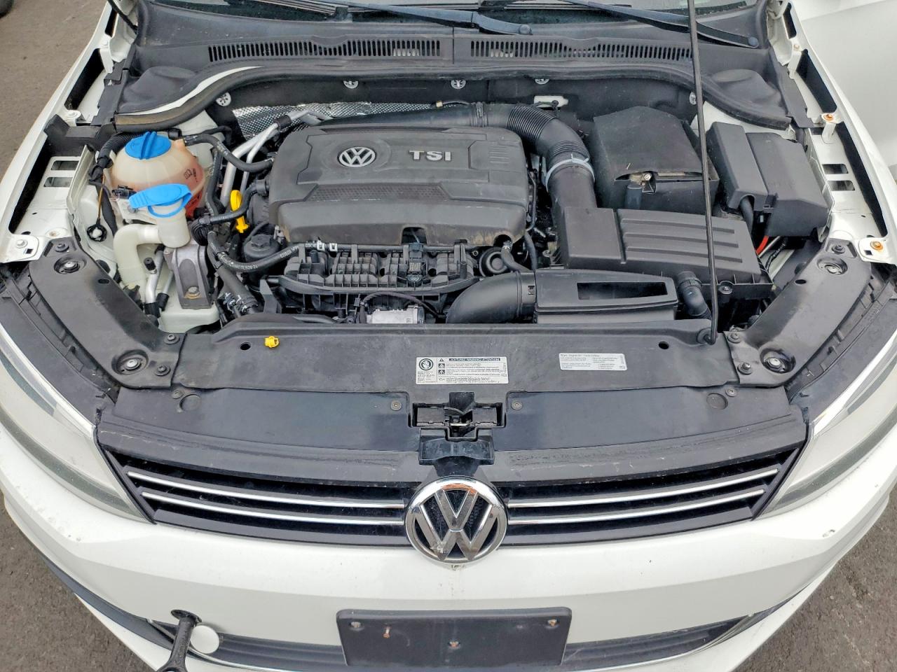 2014 Volkswagen Jetta Se White vin: 3VWD17AJ5EM407246