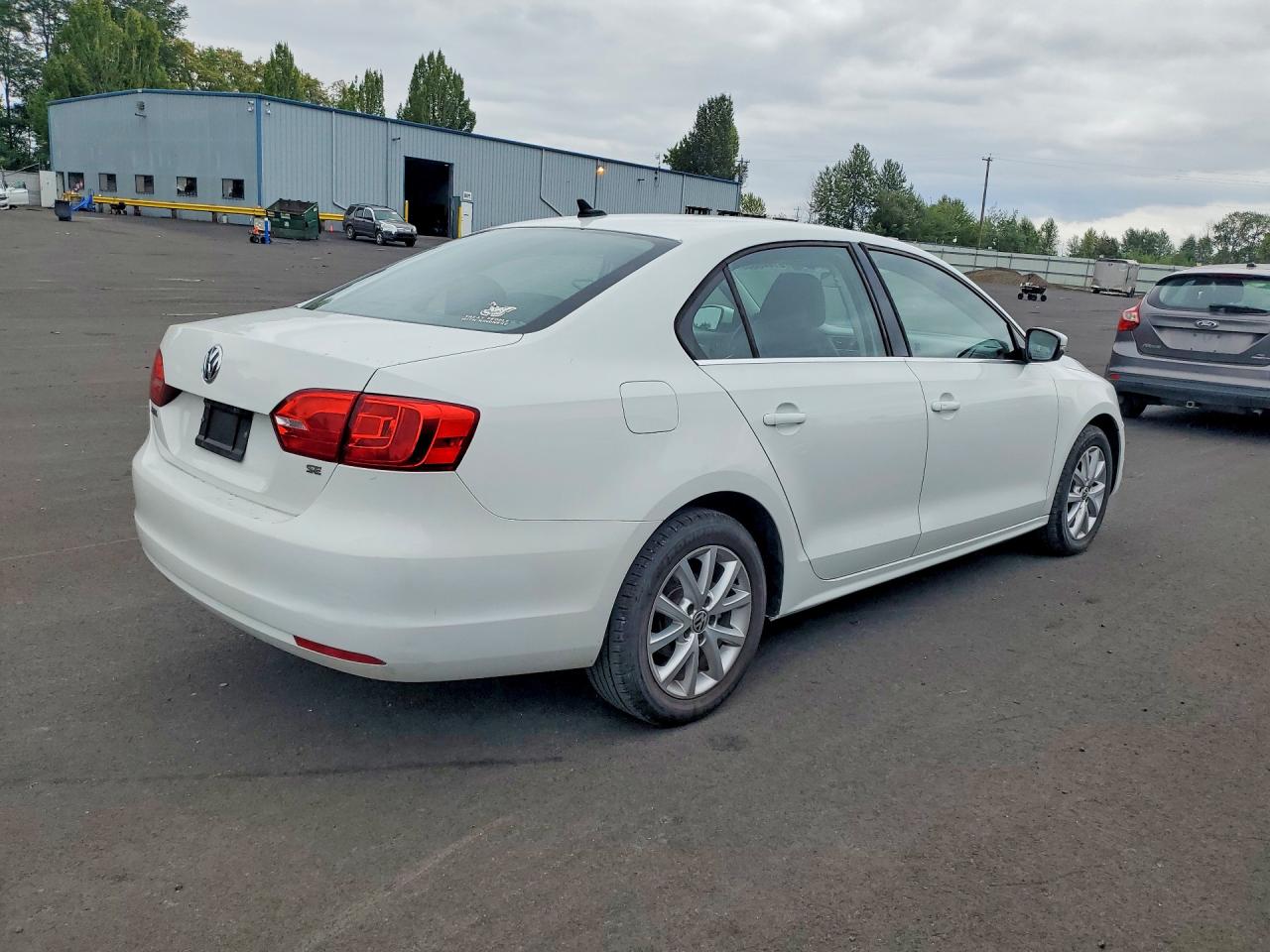 2014 Volkswagen Jetta Se White vin: 3VWD17AJ5EM407246