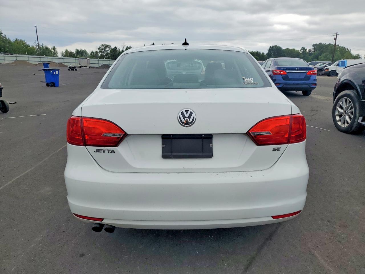 2014 Volkswagen Jetta Se White vin: 3VWD17AJ5EM407246
