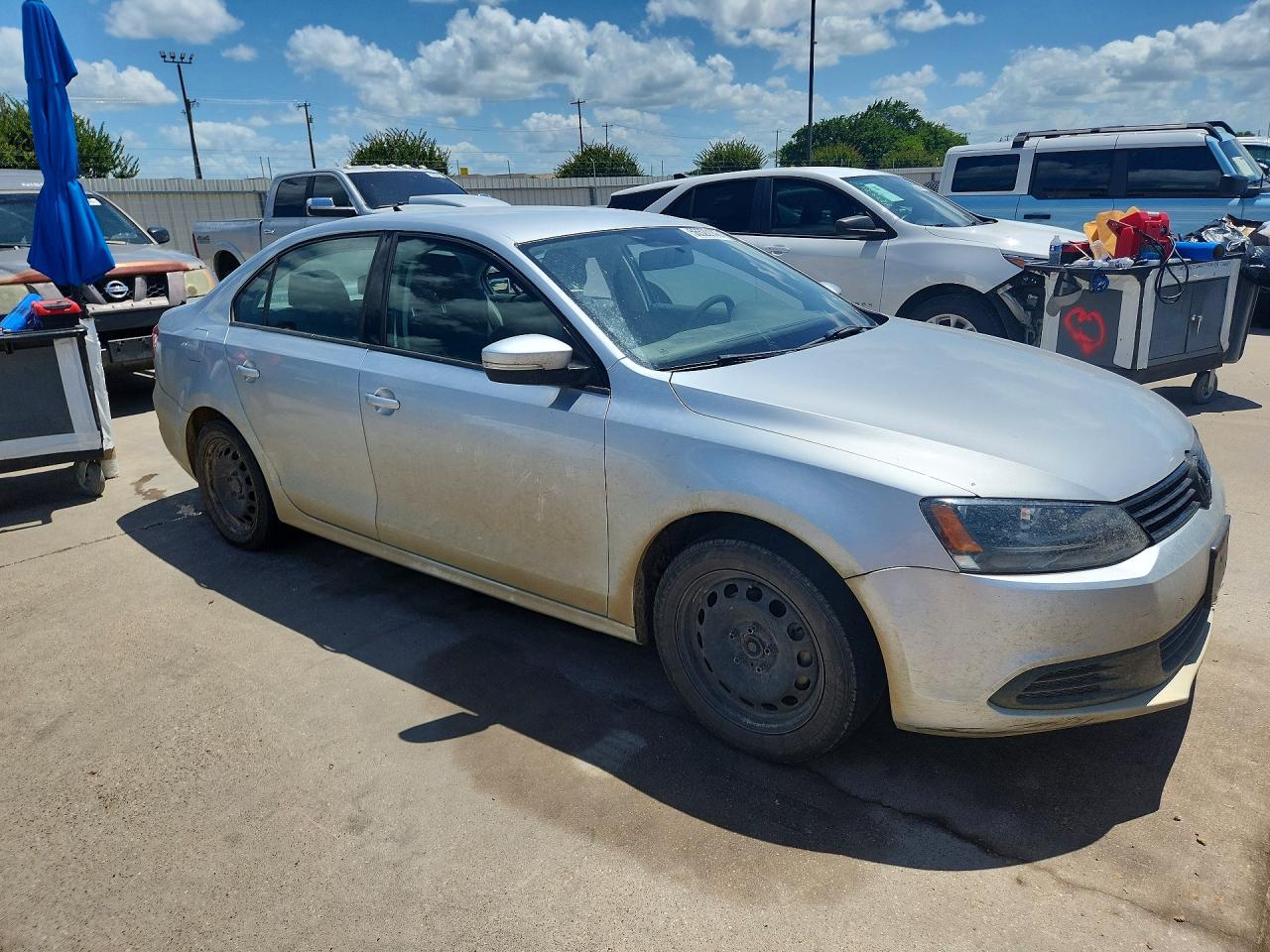 2014 Volkswagen Jetta Se Silver vin: 3VWD17AJ5EM418568